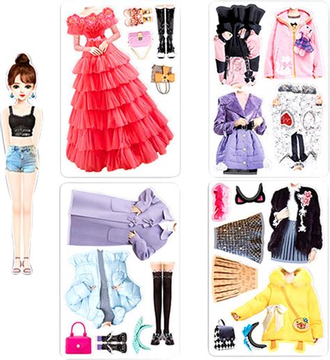 Daniel Axel Magnetic Princess Dress Up Paper Doll Pretend Play Toys Magnet People