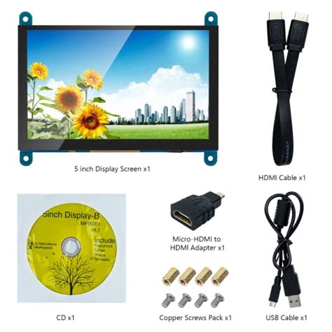 Hosyond Pantalla táctil IPS LCD de 7 pulgadas pantalla táctil