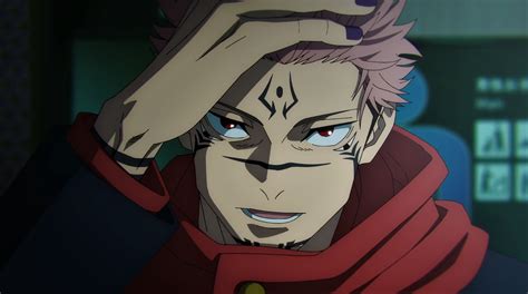 Jujutsu Kaisen Sukuna Ryomen Sukuna Red Eyes Pink Hair Undercut