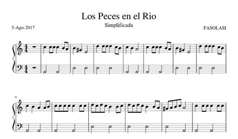 Villancico Los Peces En El Río Piano Fácil [pdf] Partiturespiano