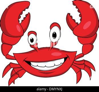 Funny Crab Cartoon Stock Vector Image Art Alamy