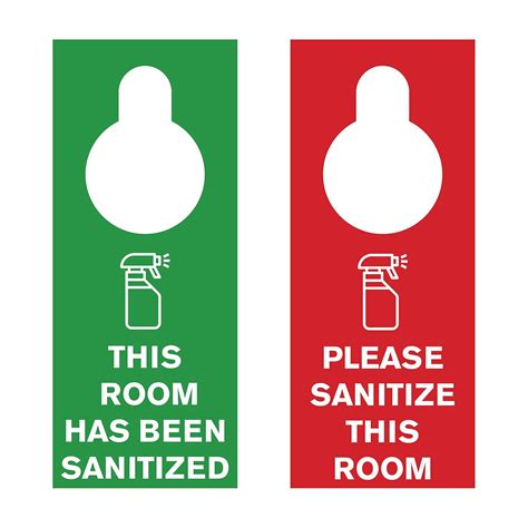 Please Sanitize This Room This Room Has Been Sanitized Door