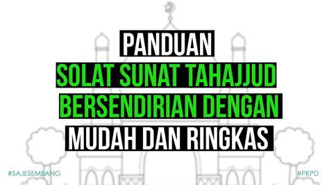 Cara Solat Tahajjud 🔥niat Dan Tata Cara Sholat Tahajud Lengkap