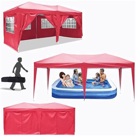 TONNELLE Tonnelle Pliante Imperm Eacute Able 3x6m Barnum Pliant