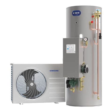 Samsung Air Source Heat Pump 5kW Kodiak 150ltr Slim Cylinder