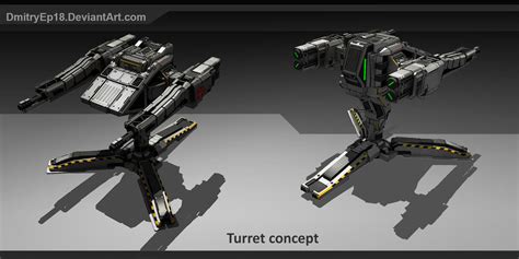 Turret concept by DmitryEp18 on DeviantArt