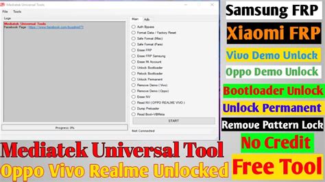 Mtk Universal Tool All Mediatek Unlock Oppo Vivo Realme Xiaomi