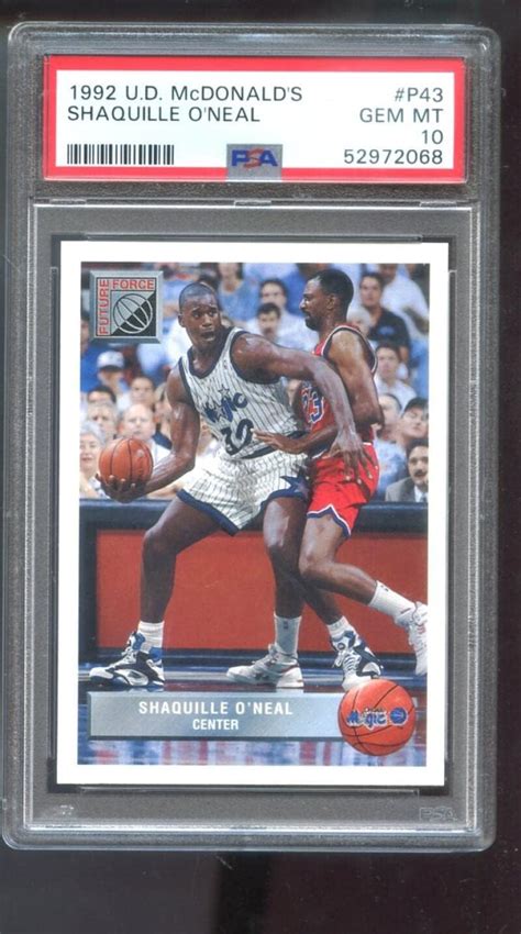 Amazon 1992 93 Upper Deck McDonald S P43 Shaquille O Neal ROOKIE