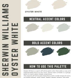 Sherwin Williams Oyster White Paint Color Palette – The Paint Color Project