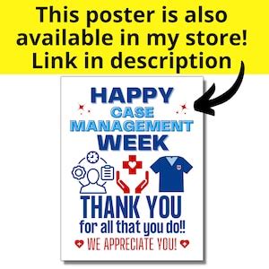 Case Management Week Printable Banner Happy Case Manager Week Banner