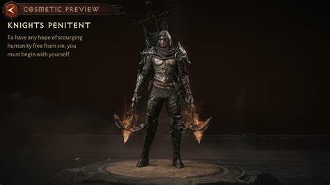 Knights Penitent Cosmetic Set Diablo Wiki Fandom