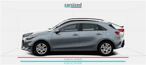 Dimensions Kia Ceed 2021 Present Vs BMW X2 2024 Present