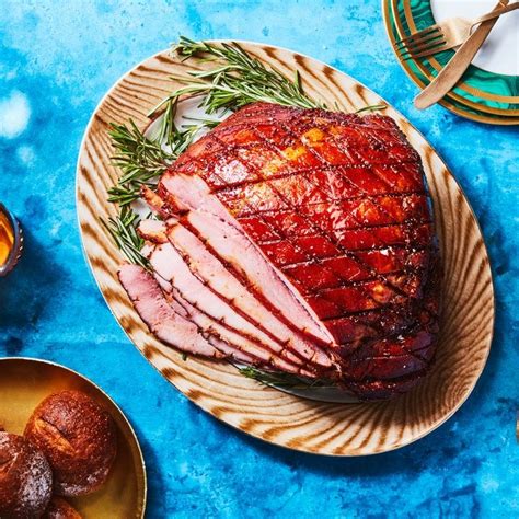 Brown SugarMustard Glazed Ham Recipe Easter Dinner Recipes Ham