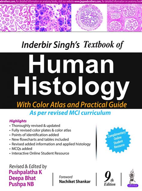 Inderbir Singh S Textbook Of Human Histology With Colour Atlas And