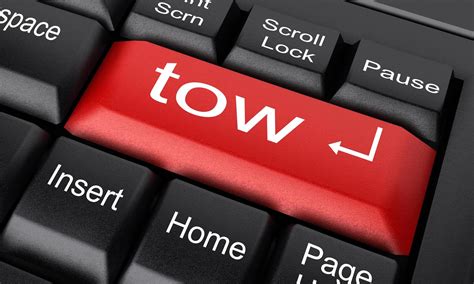 Tow Word On Red Keyboard Button 6394673 Stock Photo At Vecteezy