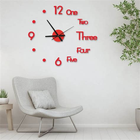 Lwzwm Clearance 2024 Clocks Upgrade Large Wall Clock Watch Diy Sticker