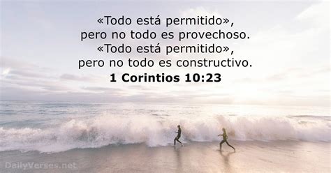 1 Corintios 10 23 Versículo de la Biblia DailyVerses net