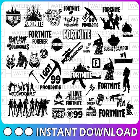 Fortnite Svg Bundle Vol13 Svg Fortnite Svg Fortnite Svg Inspire Uplift