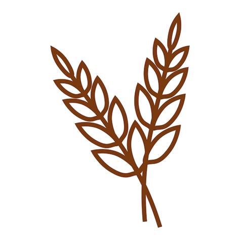 Premium Vector Agriculture Wheat Icon Vector Design Template