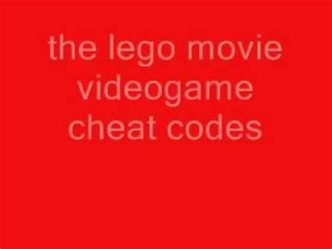 The Lego Movie Videogame Cheat Codes YouTube