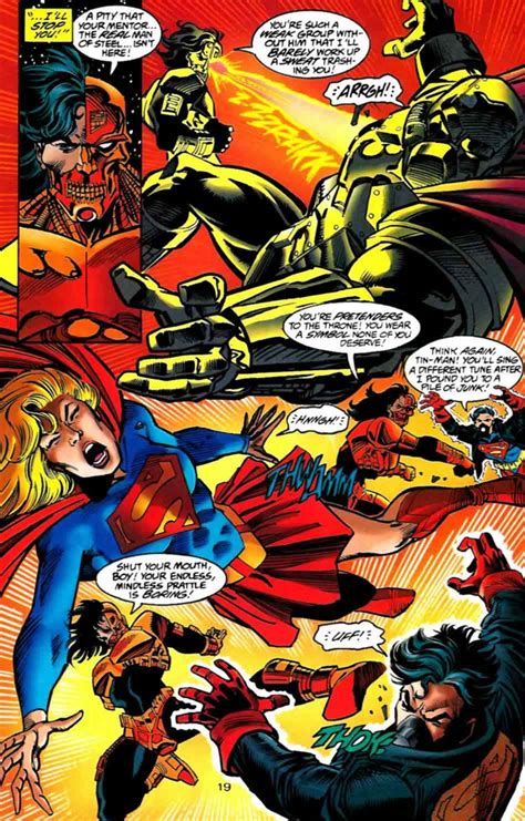 Mr Majestic And Gl Mon El Vs Cyborg Superman And Infinity Man