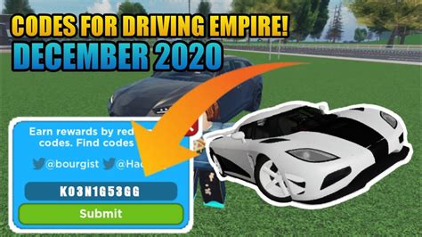 Codes For Driving Empire You Can Get To The Prize Codes Inside The