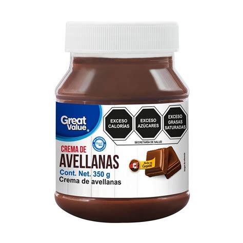 Crema De Avellanas Great Value 350 G Bodega Aurrera Despensa A Tu Casa