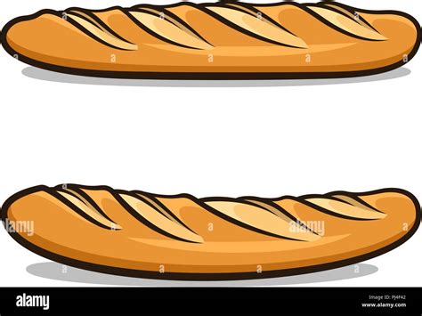 Vector Illustration Of French Baguettes Isolated On White Stock Vector