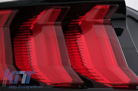 Full Led Taillights Suitable For Ford Mustang Vi S Red