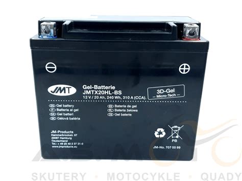 Akumulator żelowy JMT JMTX20HL BS 12V 20 AH Quad ATV Goes Harley