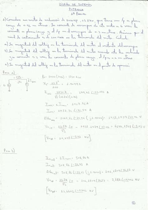 PDF Ejercicios Resueltos Diseño de Sistemas Eléctricos 1er Parcial
