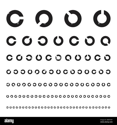 Eye Test Chart Vision Exam Optometrist Check Medical Eye Diagnostic