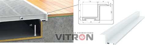 Решетки для внутрипольных конвекторов Vitron | Встроенные в пол Витрон ...