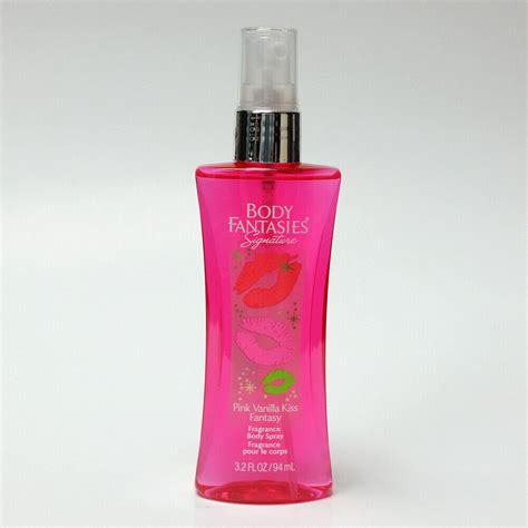 Body Fantasies Pink Vanilla Kiss Fantasy Fragrance Body Mist Spray 32 Oz 94 Ml Ebay