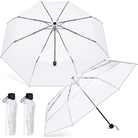 Guarda Chuva Transparente Dobravel Resistente Unisex Novelas Coreanas