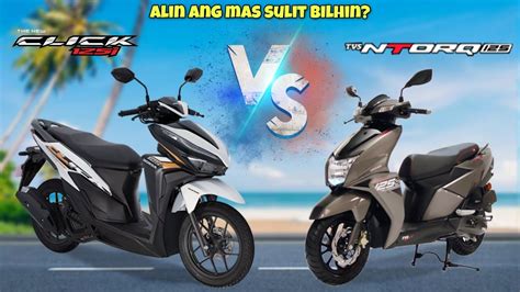 New TVS NTORQ 125 Vs HONDA CLICK 125i Comparison Alin Nga Ba Ang Mas