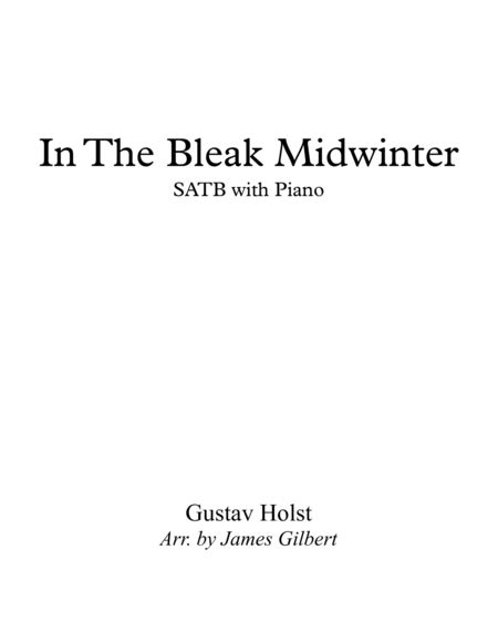 In The Bleak Midwinter By Gustav Holst 4 Part Digital Sheet Music