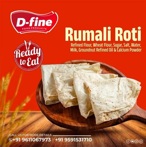 Whole Wheat Frozen Chapati G D Fine Rumali Roti At Rs Pack