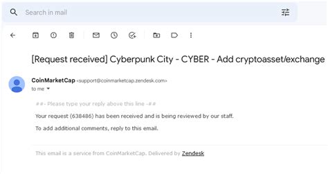 Cyberpunk City On Twitter Public Verification Post For CoinMarketCap