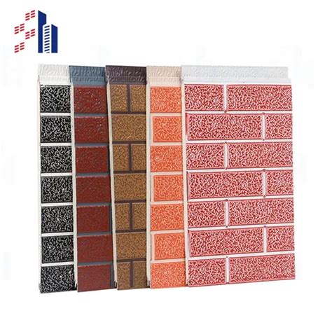 16mm Decorative Pu Foam Sandwich Panel Insulated Metal Carved Exterior Wall Panel Building