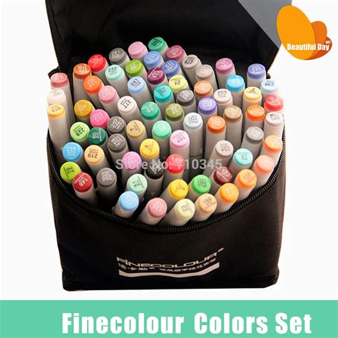 FINECOLOUR Artist Double Headed Sketch Marker Set 12 24 36 48 60 72