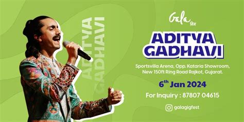 Aditya Gadhvi Live Concert in Rajkot , Sportsvilla arena, 150 Feet Ring Rd, opp. Multi brand ...