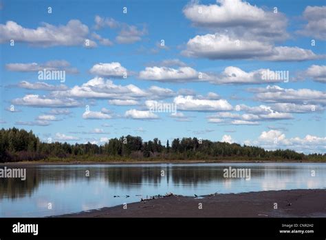 Susitna River, not far from the old Susitna Station town site in Alaska ...