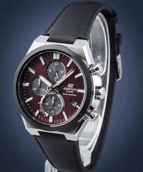 Edifice Efs S Bl Avuef Classic Chronograph Solar Powered Watch