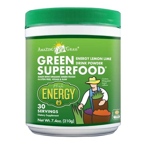 Green Superfood Organic Lemon And Lime Energy Green Superfood