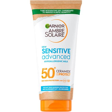 Слънцезащитно мляко за тяло Garnier Ambre Solaire Sensitive Advanced