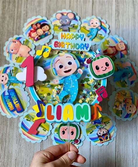 Cocomelon Theme Personalized Cake Topper Set Bi Shopee Philippines Images