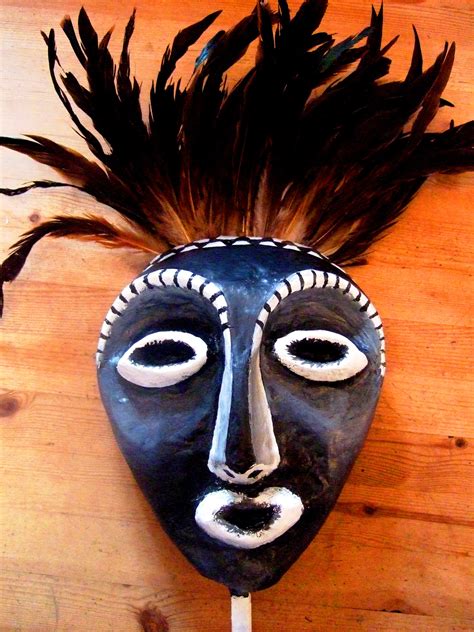 Completed African Mask Julia Kerrison