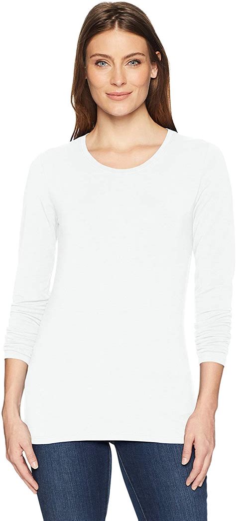 Amazon Essentials Women S Classic Fit Long Sleeve Crewneck T Shirt