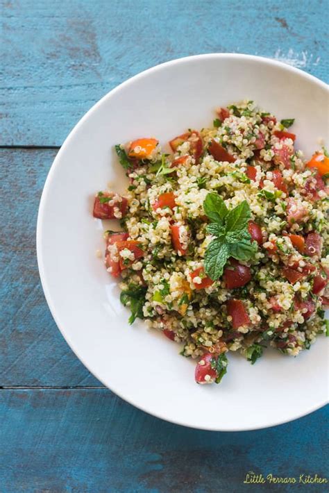 Quinoa Tabbouleh Salad With Mint And Lemon The Little Ferraro Kitchen